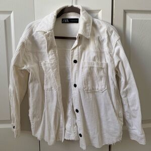 Zara Corduroy Button-Up, XS